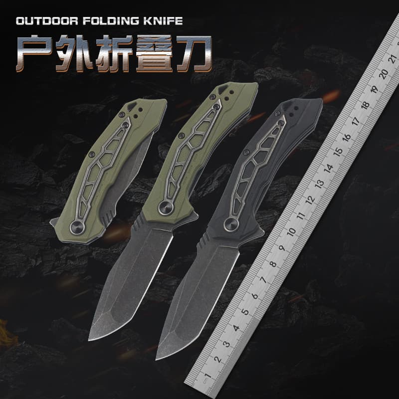 Outdoor Kaxiu -1275.999999999% off Stack Knife Self-Defense Camping Survival Knife Fruit Knife Multi-Purpose Knife Ready-Made Cross-Border Folding Knife