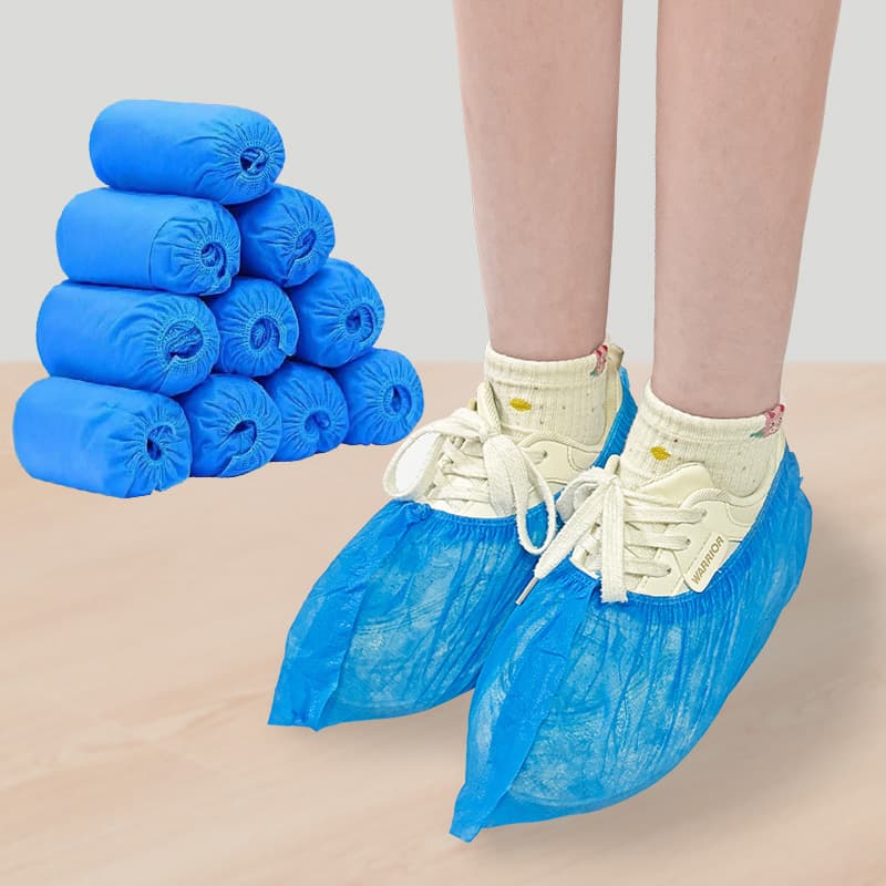 Non-woven shoe covers, workshop and classroom shoe dust protective covers, indoor wear-resistant non-slip thickened disposable shoe covers
