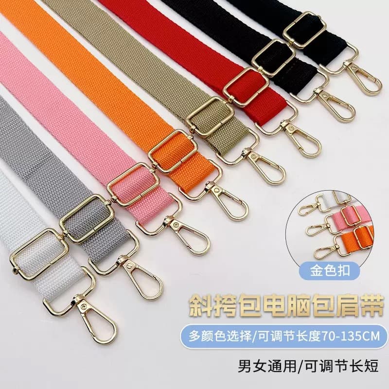 Handbag shoulder strap crossbody strap computer bag wide speaker camera bag accessories water cup strap solid color trend