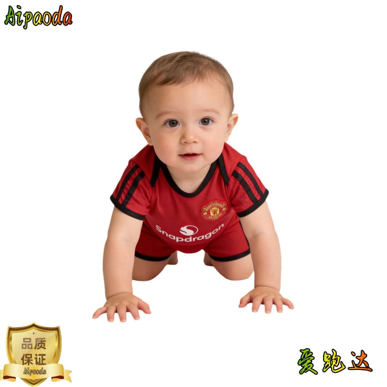 26 Manchester United Romper Baby Football Triangle Romper Crawling Suit Bodysuit Argentina Romper Real Madrid Germany