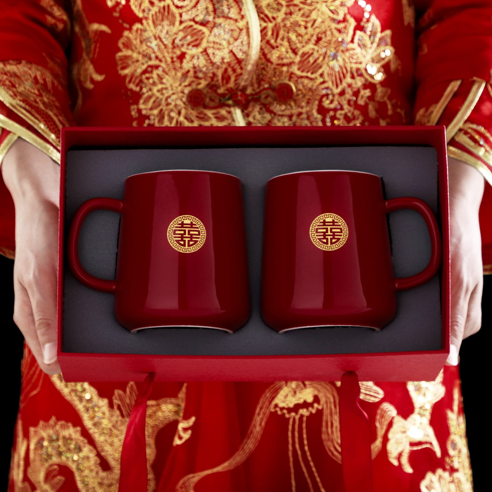 Complete Wedding Supplies: Festive Wash Cups, Couple Cups/Water Cups Gift Set (for the Bride's Dowry), Wedding Gifts