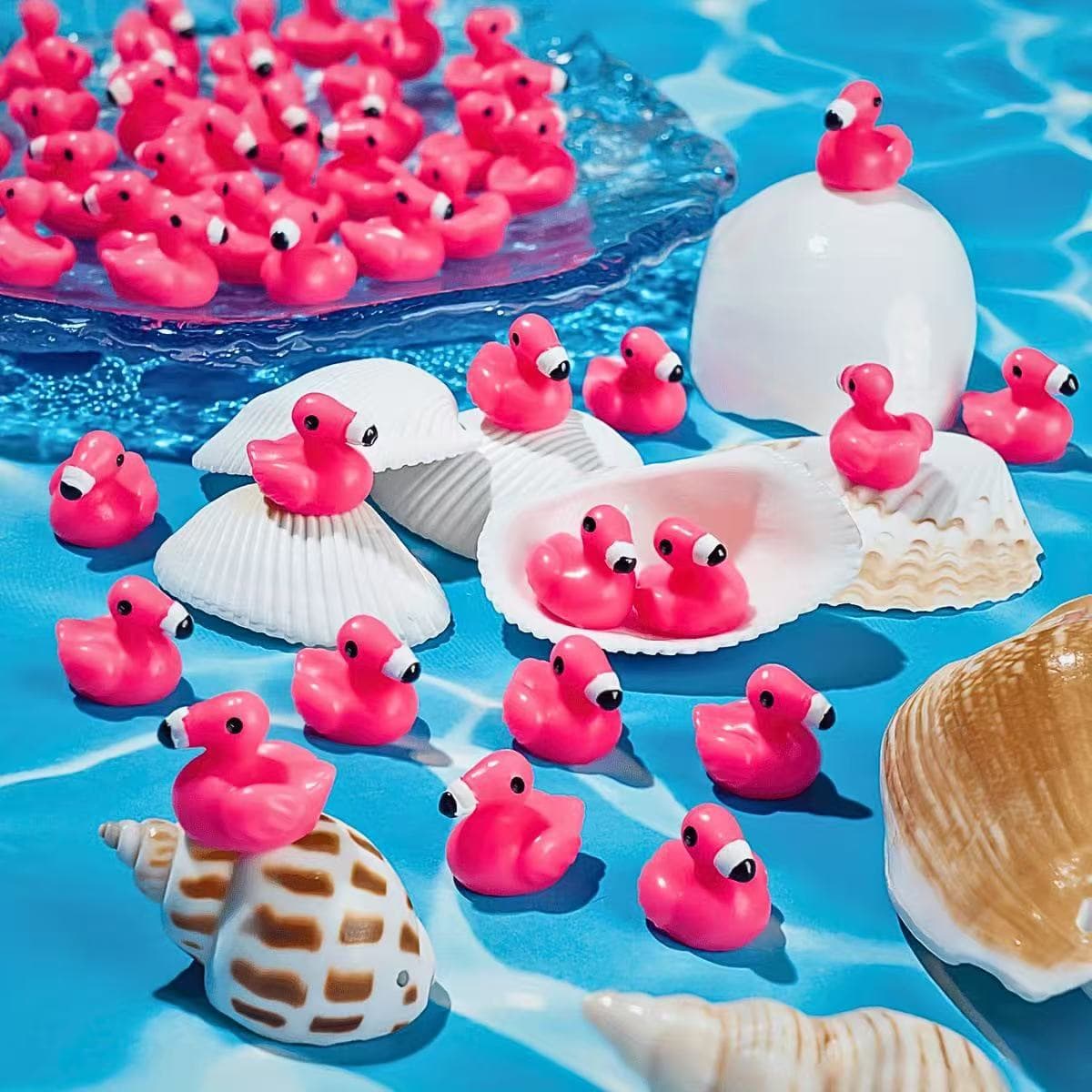 New flamingo micro-landscape DIY bonsai succulent small ornaments, resin craft scenery accessories animals