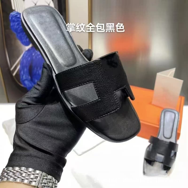 European market export exclusive H-brand slippers, summer non-slip outdoor essential one-strap sandals, Y-logo classic style wholesale