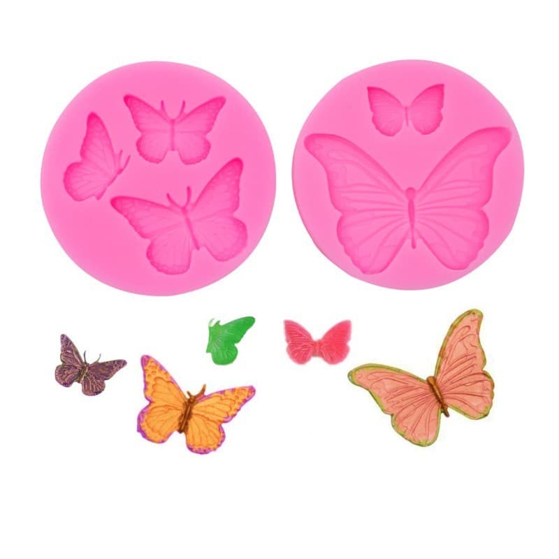 Butterfly Silicone Mold for Cake Dessert Decoration, Chocolate Fondant Silicone Mold, Resin Clay Plaster Mold