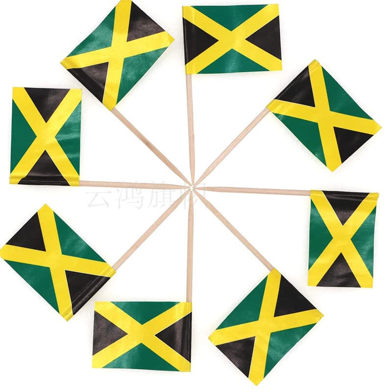 Jamaica toothpick flag fruit cake burger insert national flag toothpick flag cross-border Amazon supply spot