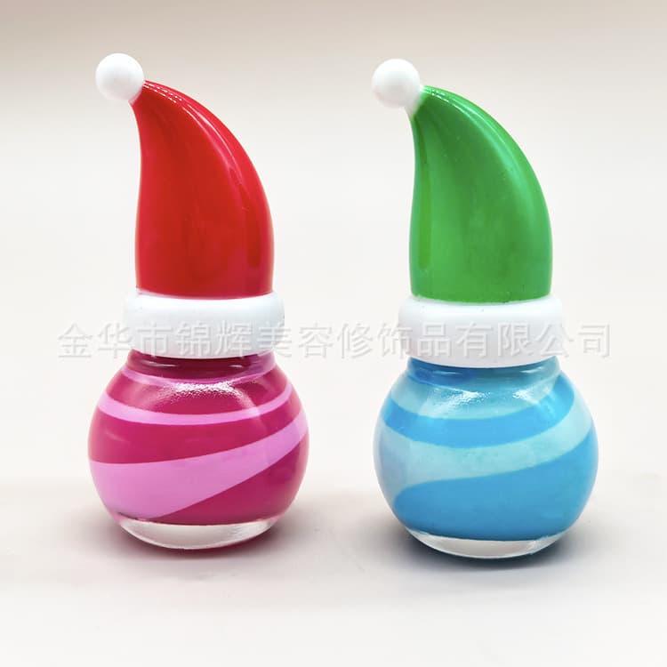 For Export Only: Christmas Edition Water-Based Nail Polish, Christmas Hat Spiral Nail Polish