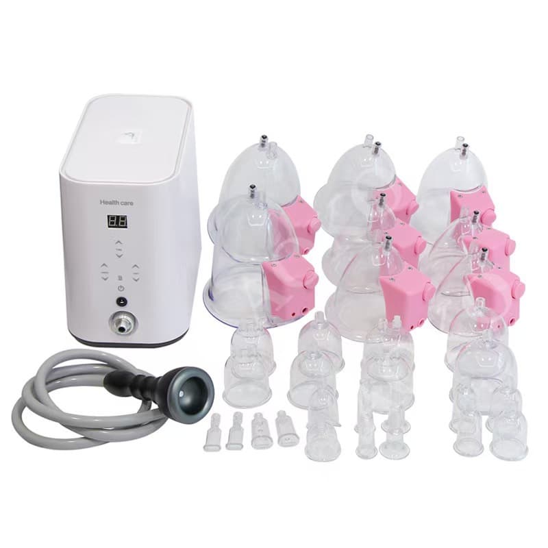 New Negative Pressure Vacuum Breast Enhancement Device, Physiotherapy Shaper Buttock Lift Chest Care Massager with Ten Tubes