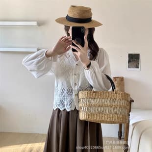Swimsuit Cover Up Bikini Kimono Beach Vacation Korean Sexy Lace Mesh Open Front Cardigan Sun Protection