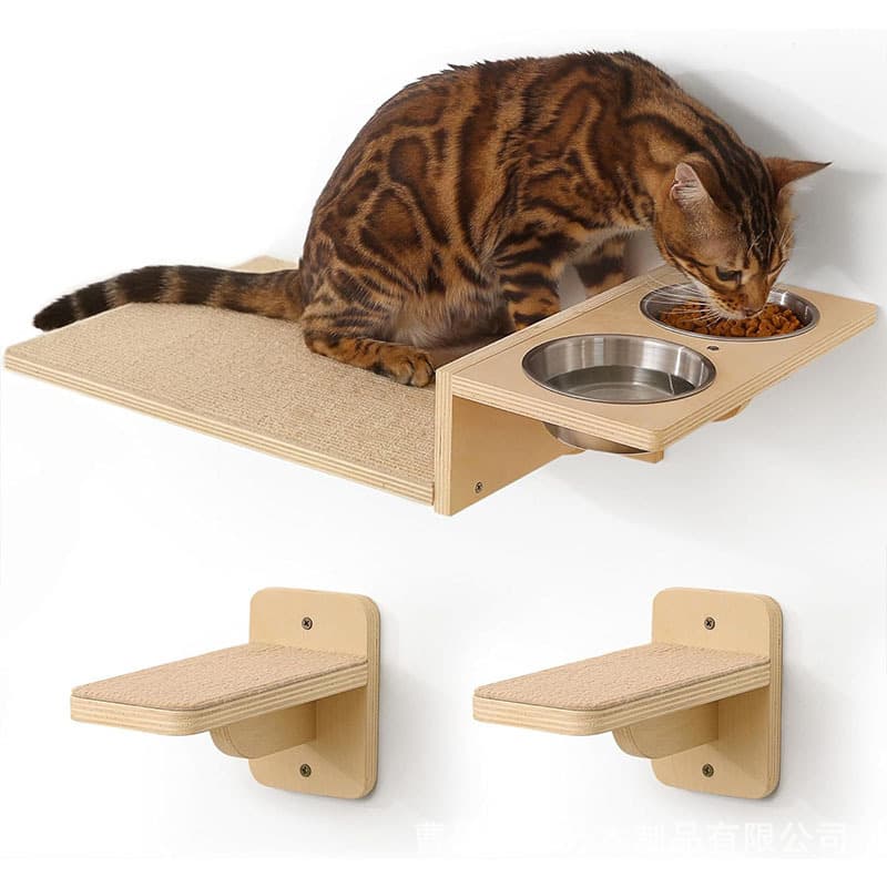 Cross-border wooden cat climbing frame wall-mounted cat nest cat frame wooden cat scratching post cat toy cat springboard
