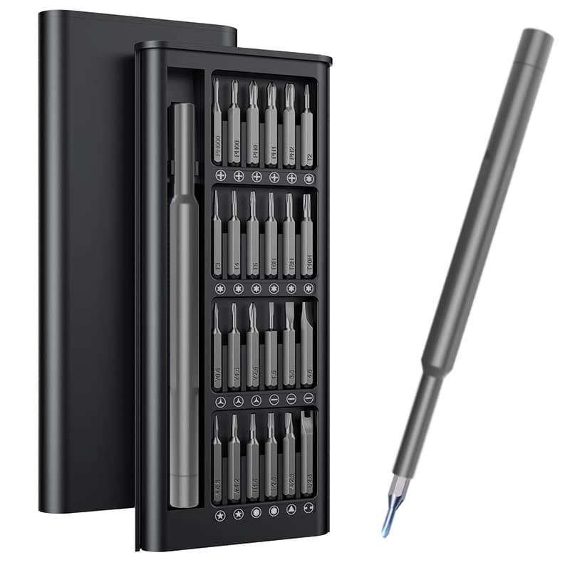 Cross-border 25-in-1 Household Multi-function Screwdriver Set CRV Magnetic Phone Tablet Camera Cleaning Repair Tool