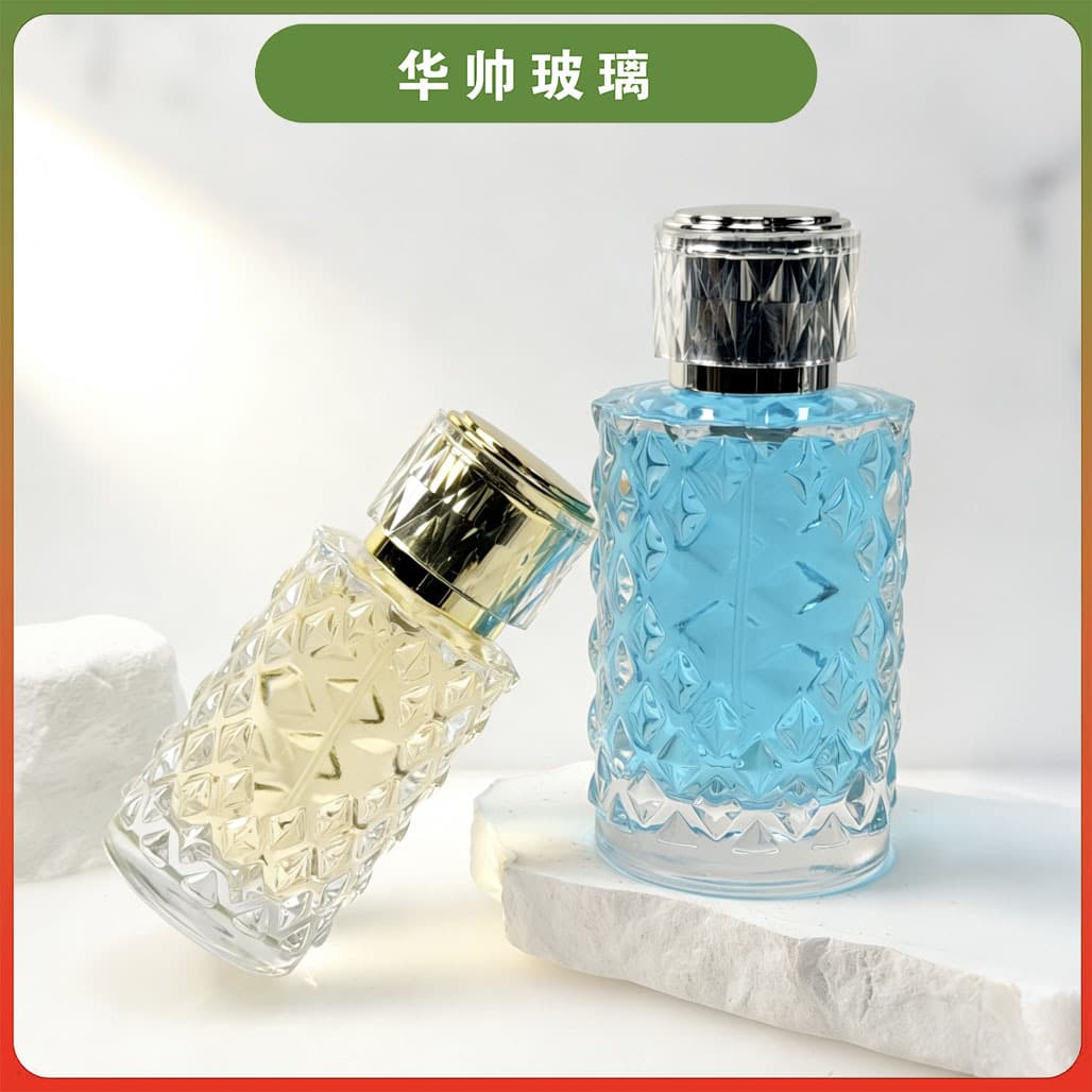 High-Quality Embossed Perfume Bottle 50ML 100ML Roman Perfume Bottle Diamond Perfume Bottle