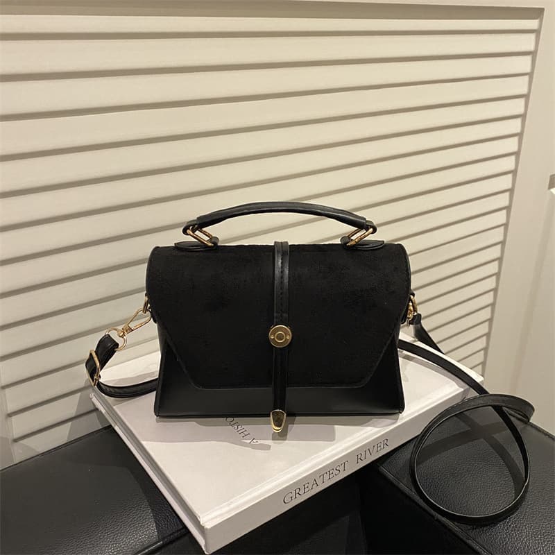Frosted Mini Square Bag for Women 2026 New Style Simple Vintage Handbag Textured Crossbody Bag Fashionable Commuter Bag
