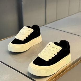 Men's Shoes 2025 New Fall/Winter Korean Style Premium Casual Skate Shoes Youth Thick Sole Height-Increasing Sports Trendy Shoes