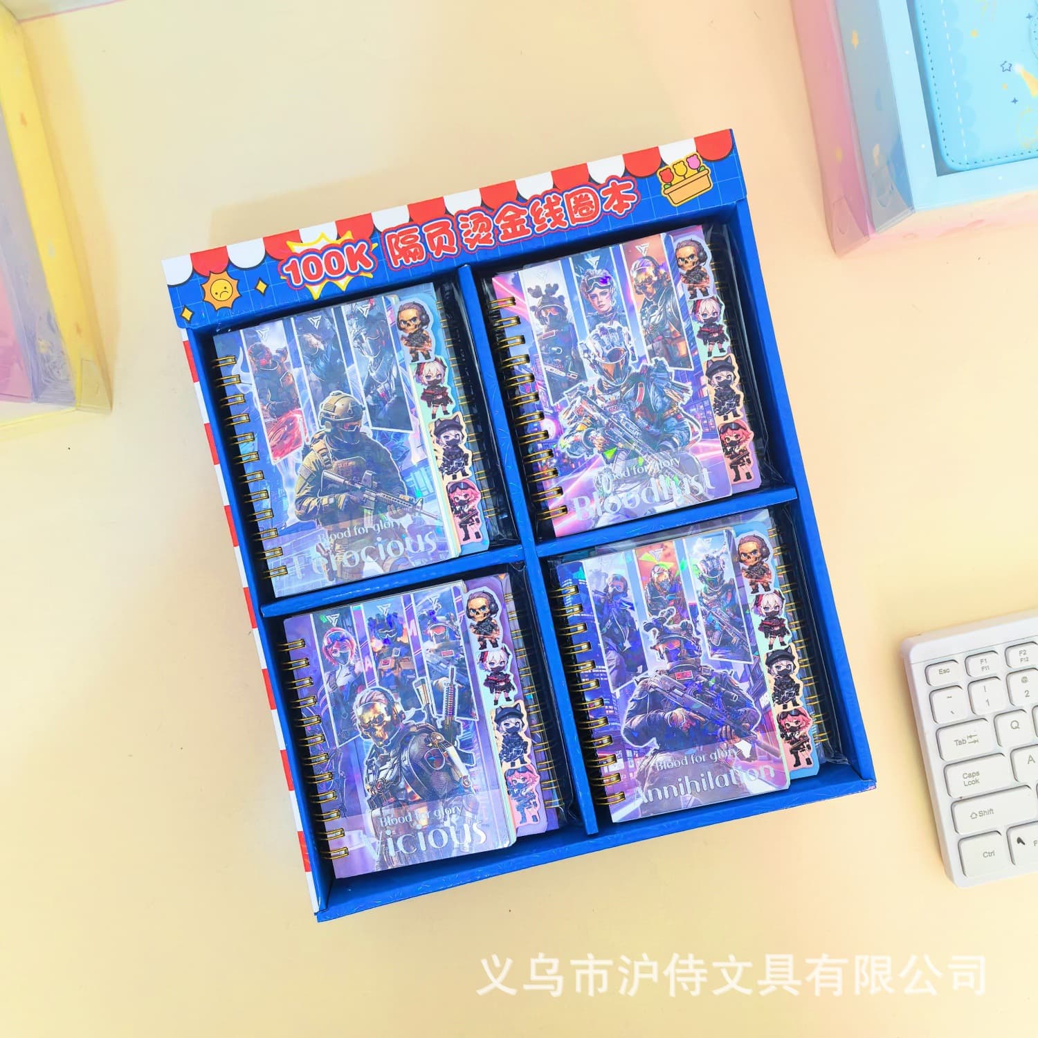 Spot Delta Action 100k separate page hand ledger hot selling Weilong horizontal line notebook student coil stationery