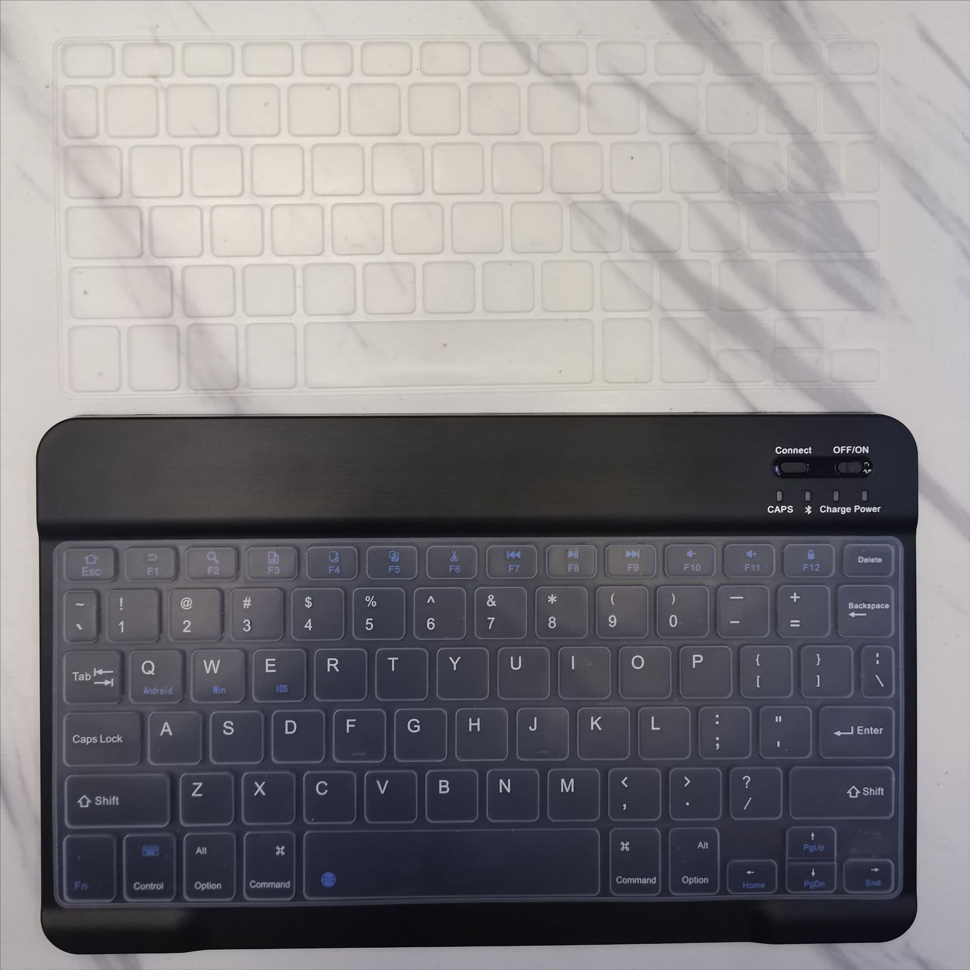Bluetooth Keyboard Film for iPad 10 Inch, Bluetooth Touch Keyboard Silicone Film, Seamless Adhesion, Dustproof