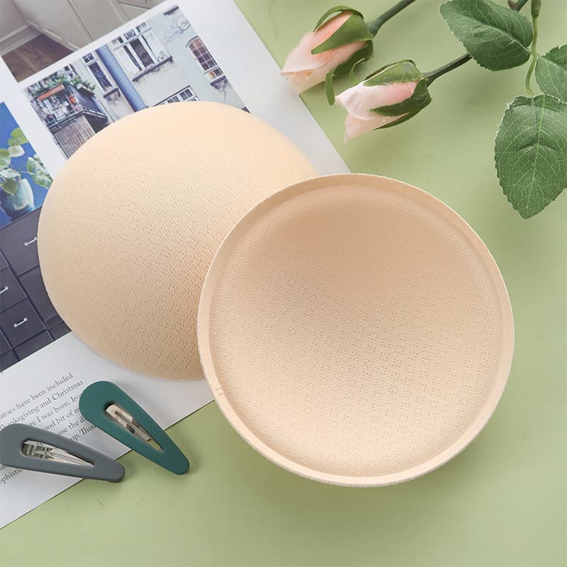 High-quality Latex Feel Summer Round Thin Bra Pads Inserts Nursing Bra Vest Bust Wrap Replacement Breathable Cups