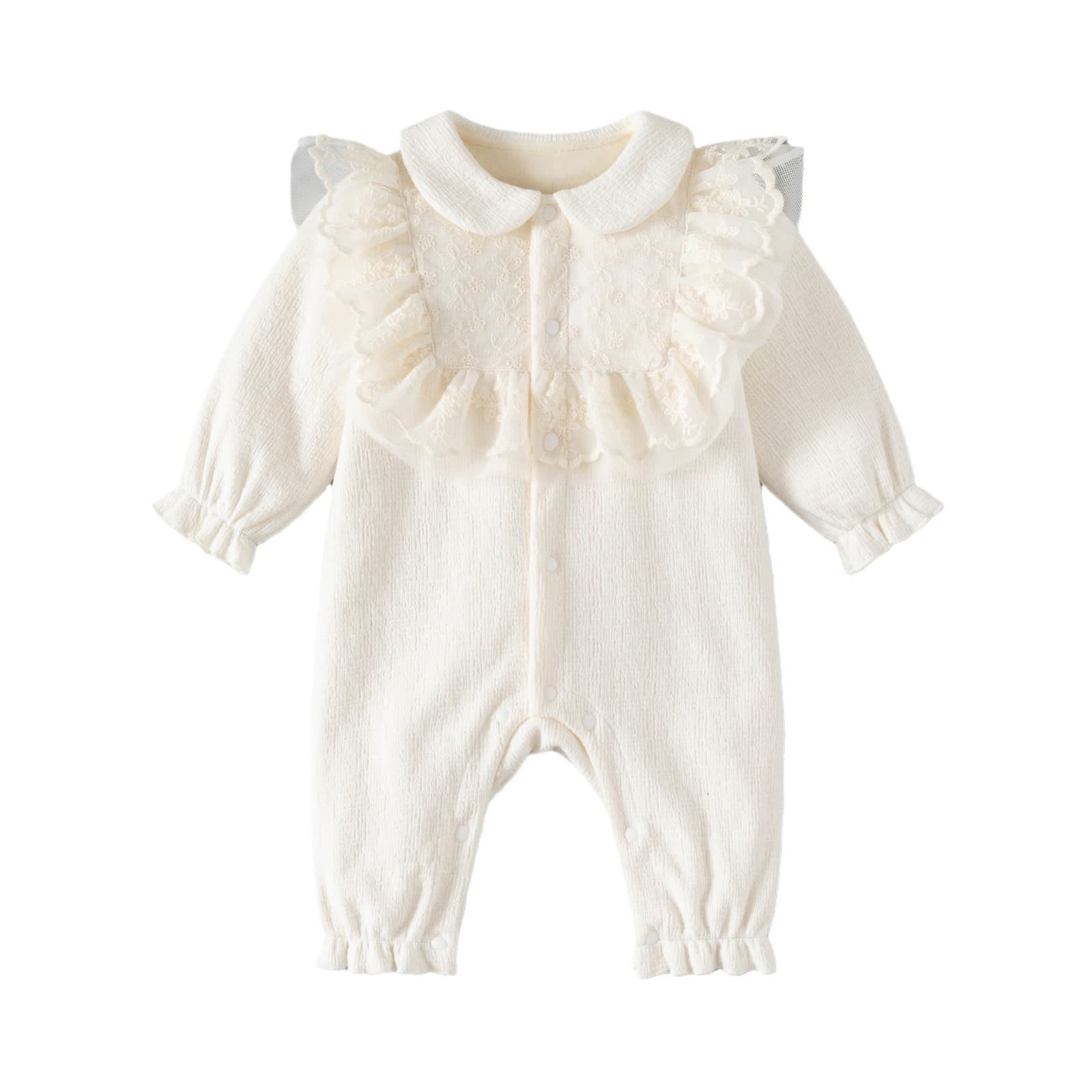 Baby Thermal Fleece Clothing Newborn Kids Autumn Winter Girls Full Moon One-Year-Old Romper Princess Fashion Bodysuit