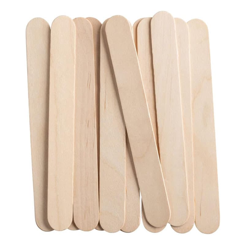 Ice Cream Stick Wooden Ice Cream Stick Children DIY Handmade Material Stick Disposable Wax Scraping Stick Wooden Tongue Stick