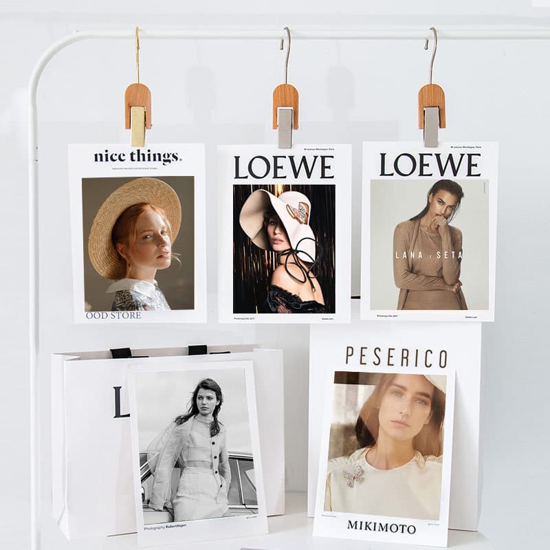 Instagram wall decoration cards, fashion blogger photo props, double-sided posters, clothing store shooting background magazine
