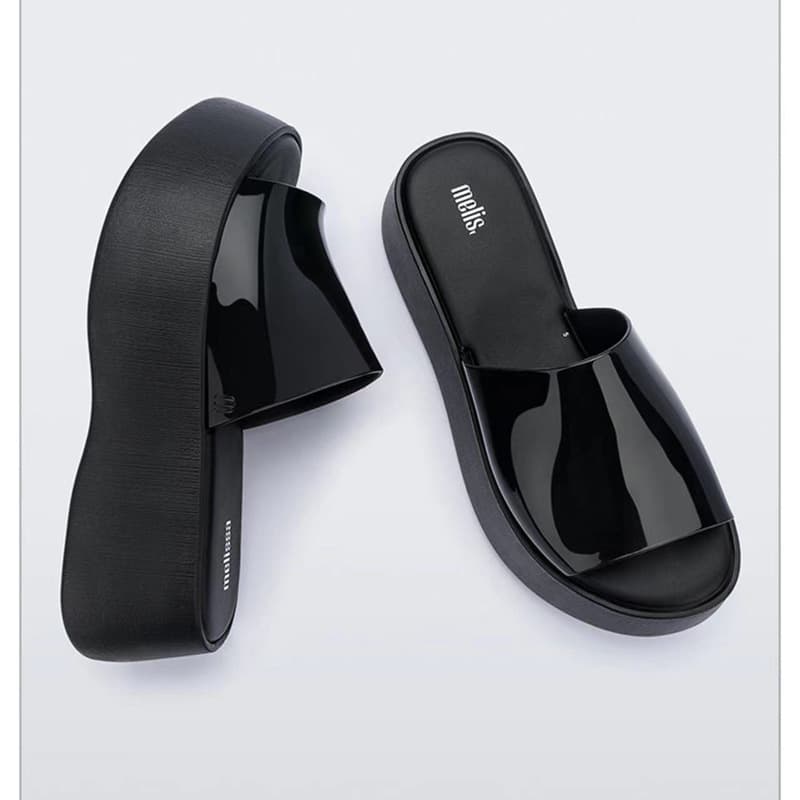 TEMU dropship Melissa style simple solid color thick platform women's slide sandals
