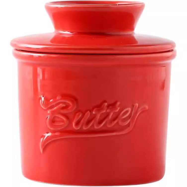 Amazon Hot Butter Dish with Lid - Western-style Sealed Butter Container for Home, Restaurant, Kitchen Butter Box Set Wholesale