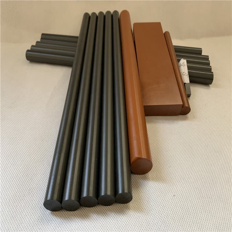 Vespel-PI sheet, polyimide rod, black/brown, DuPont USA PI, semiconductor grade, high-temperature resistant up to 400°C, SP series