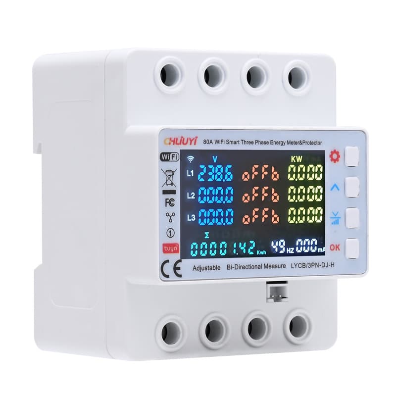 Newly Developed WiFi Tuya Multifunctional Protector with Time-Segmented Three Relays and PV Metering Protection