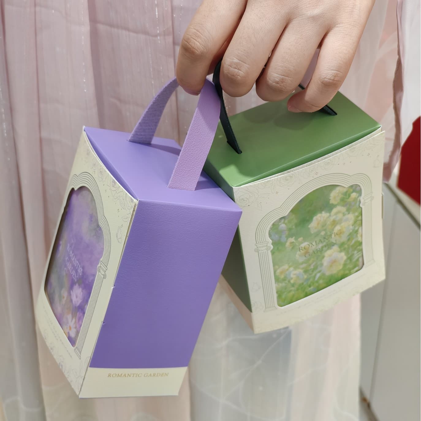 Chinese Wedding Candy Box Premium Unique Monet Garden Small Favor Gift Box Wedding Candy Box Empty Box