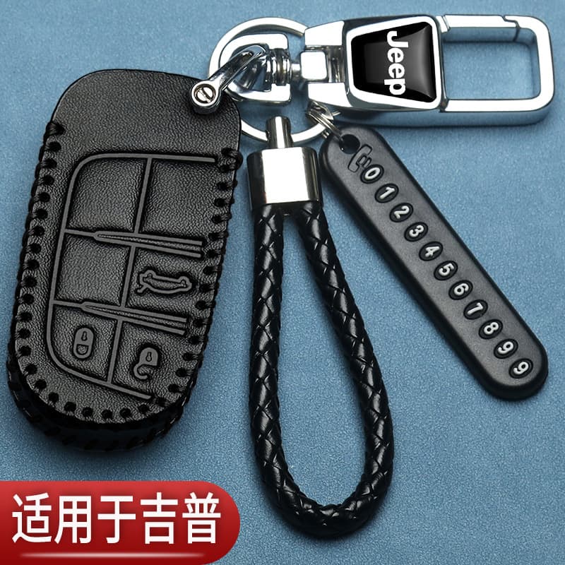 Jeep Liberty Light Key Cover Jeep Wrangler Compass Renegade Grand Cherokee Car Special Bag Genuine Leather