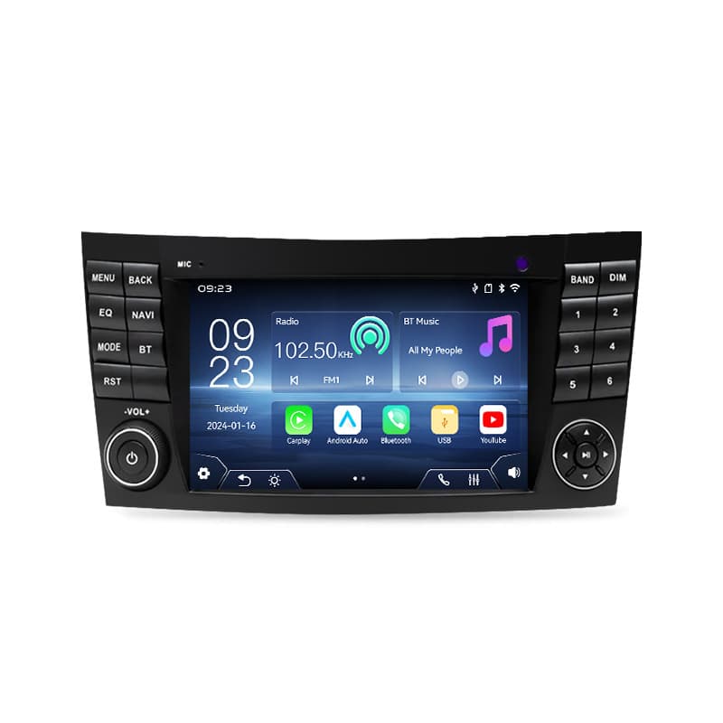 7-inch Carplay Player for Mercedes-Benz E-Class W211 Dashboard Navigation Screen