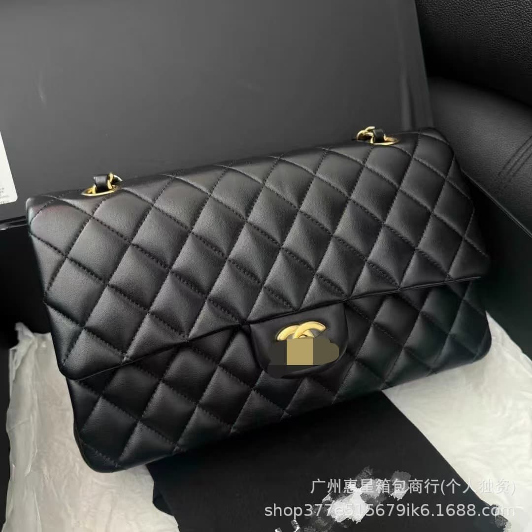 Chanel-style CF Lambskin Quilted Hobo Bag 2025 New Shoulder Bag Crossbody Bag Women's Bag High Quality Versatile