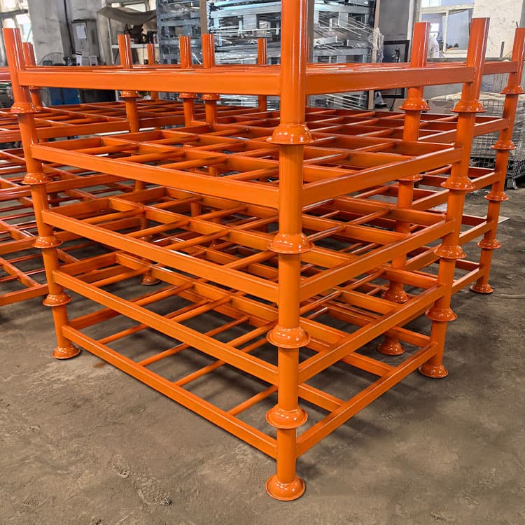 Stacking Rack Base Sales, Pallet Factory Supply Stackable Metal Shelving without Columns, Bulk Discounts