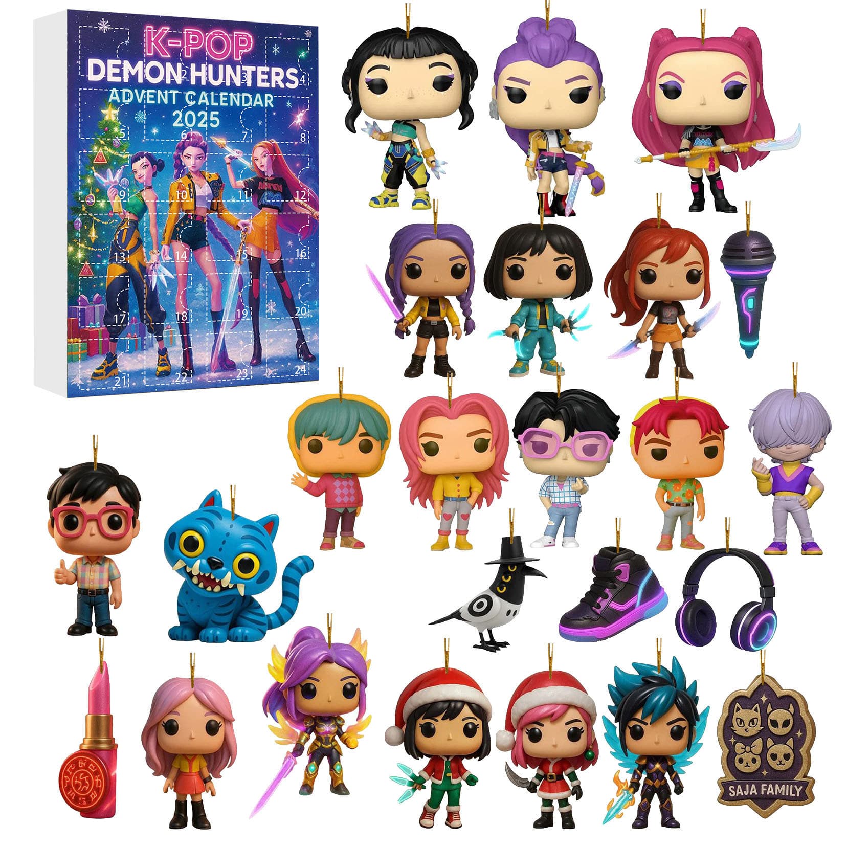 Cross-border KPOP DEMON HUNTERS ADVENT CALENDAR 2025 Blind Box