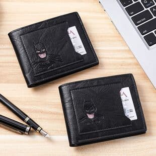 Cross-Border Hot Selling Men's Wallet Superhero ID Card Holder Multi-Slot Wallet Card Case Card Sleeve