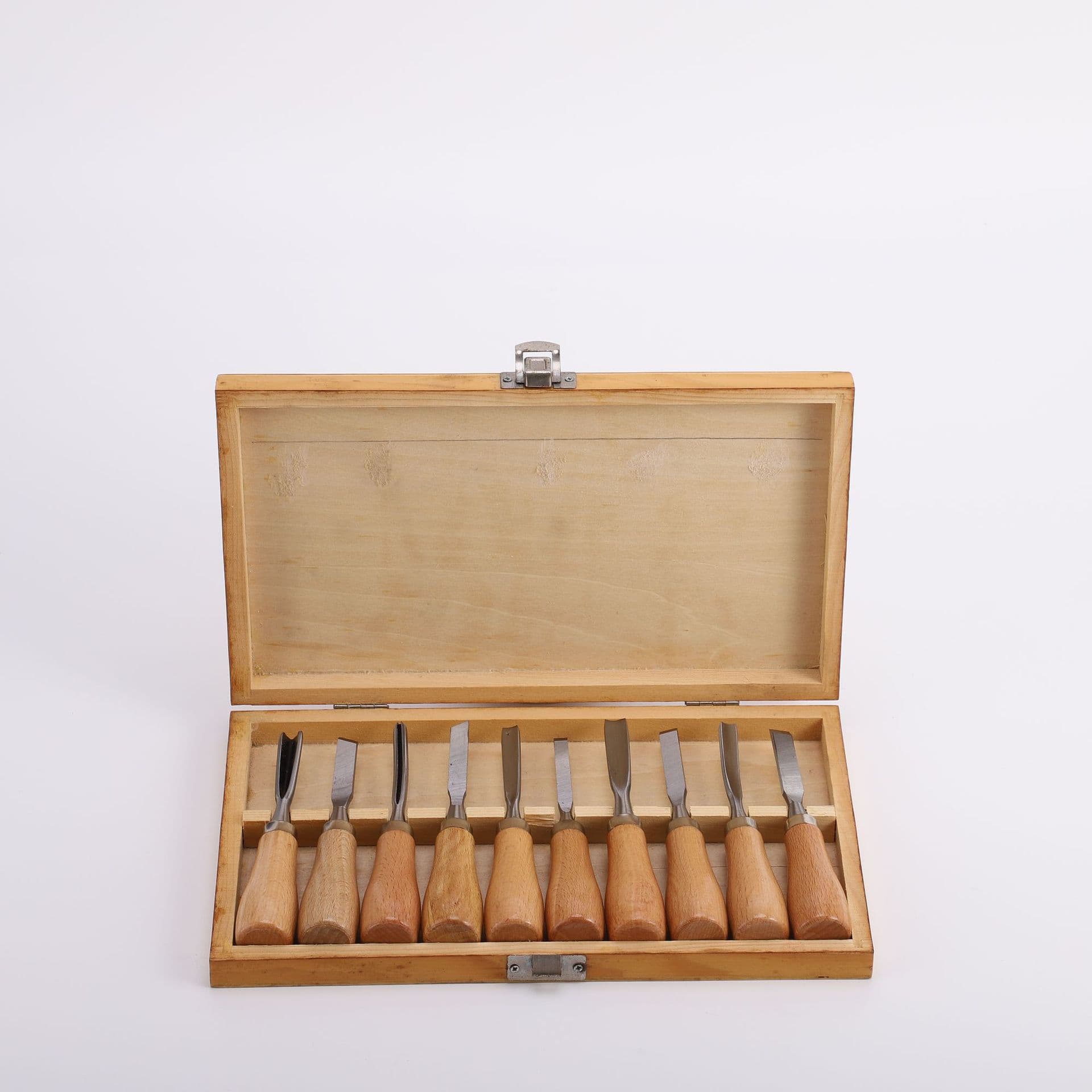 Mountain Horse carving knife woodworking suit wood chisel carving knife handmade carving knife 10-piece set root carving carving knife