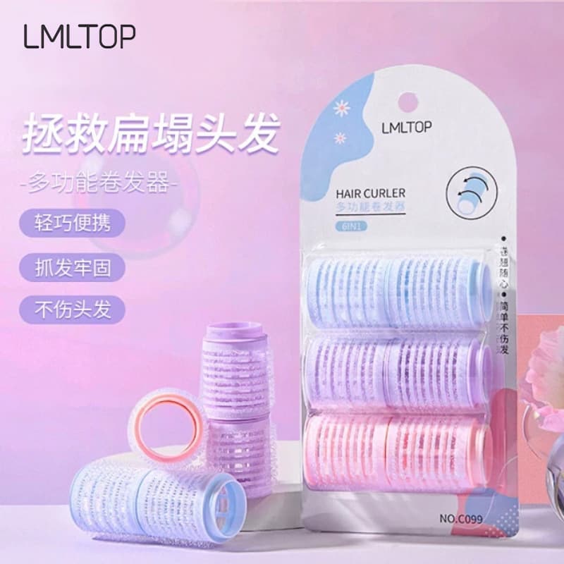 LMLTOP Multi-Function Plastic Hair Rollers Magic Velvet Curlers Hair Styling Tools 3-Pack C099