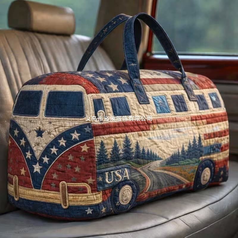 3D Independent Station Amazon USA 250th Anniversary 3D Printed Travel Bag Yoga Bag Handbag Travel Gym Bag