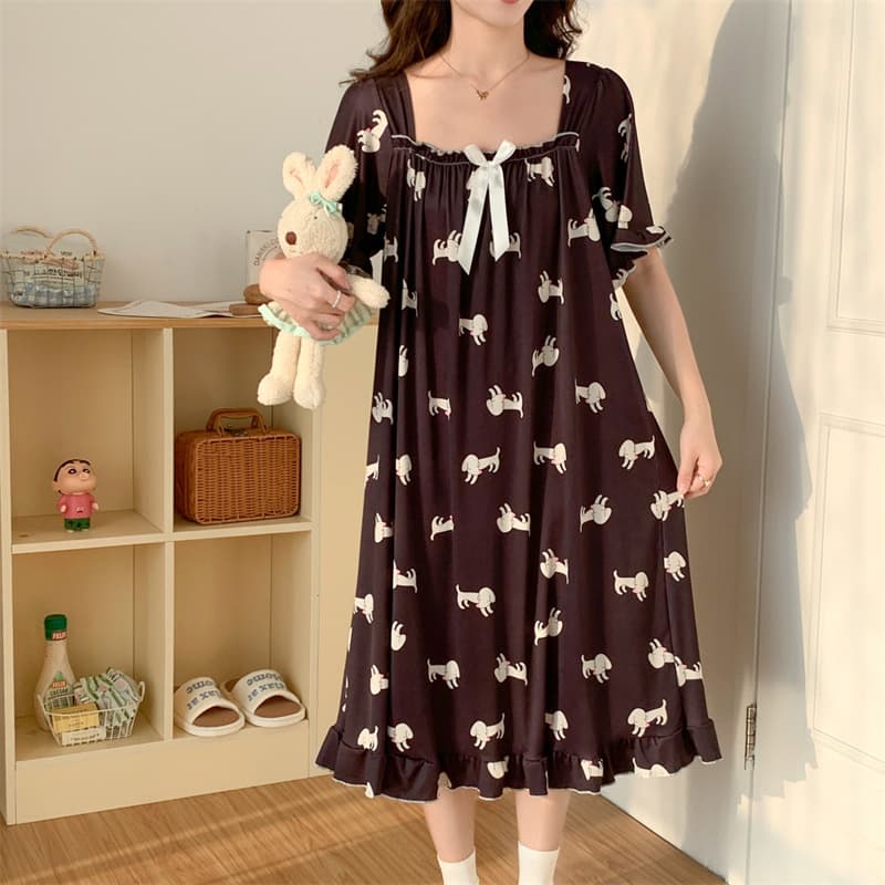 Plus Size 300 lbs Nightgown 2026 New Style 300 lbs Ice Silk Nightgown Plus Size Ice Silk Nightgown