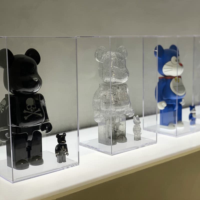 Bearbrick Display Box High Transparency Integrated Bearbrick Acrylic Building Block Figure Toy Dust Cover Factory