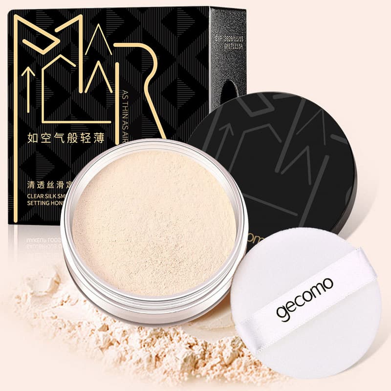 GMON Waterproof Sweatproof Setting Powder Foundation Makeup Honeysuckle Loose Powder Long-lasting Natural Finish Ladies