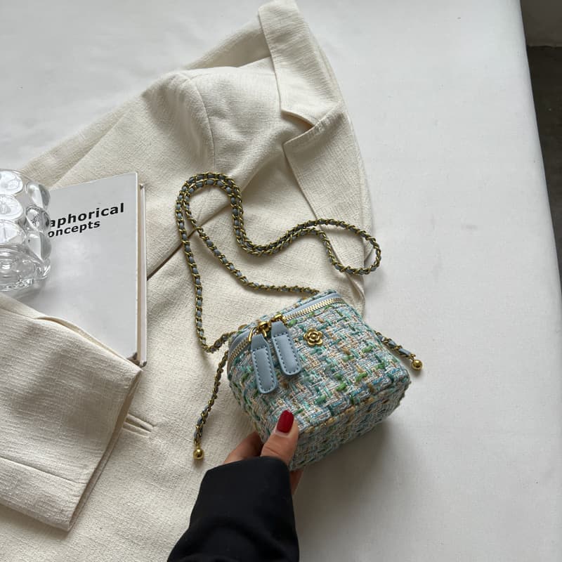 Women's Mini Chanel-Style Shoulder Bag, Summer New Arrival, Ladies' Crossbody Bag, Niche Box Bag, Versatile Sling Bag