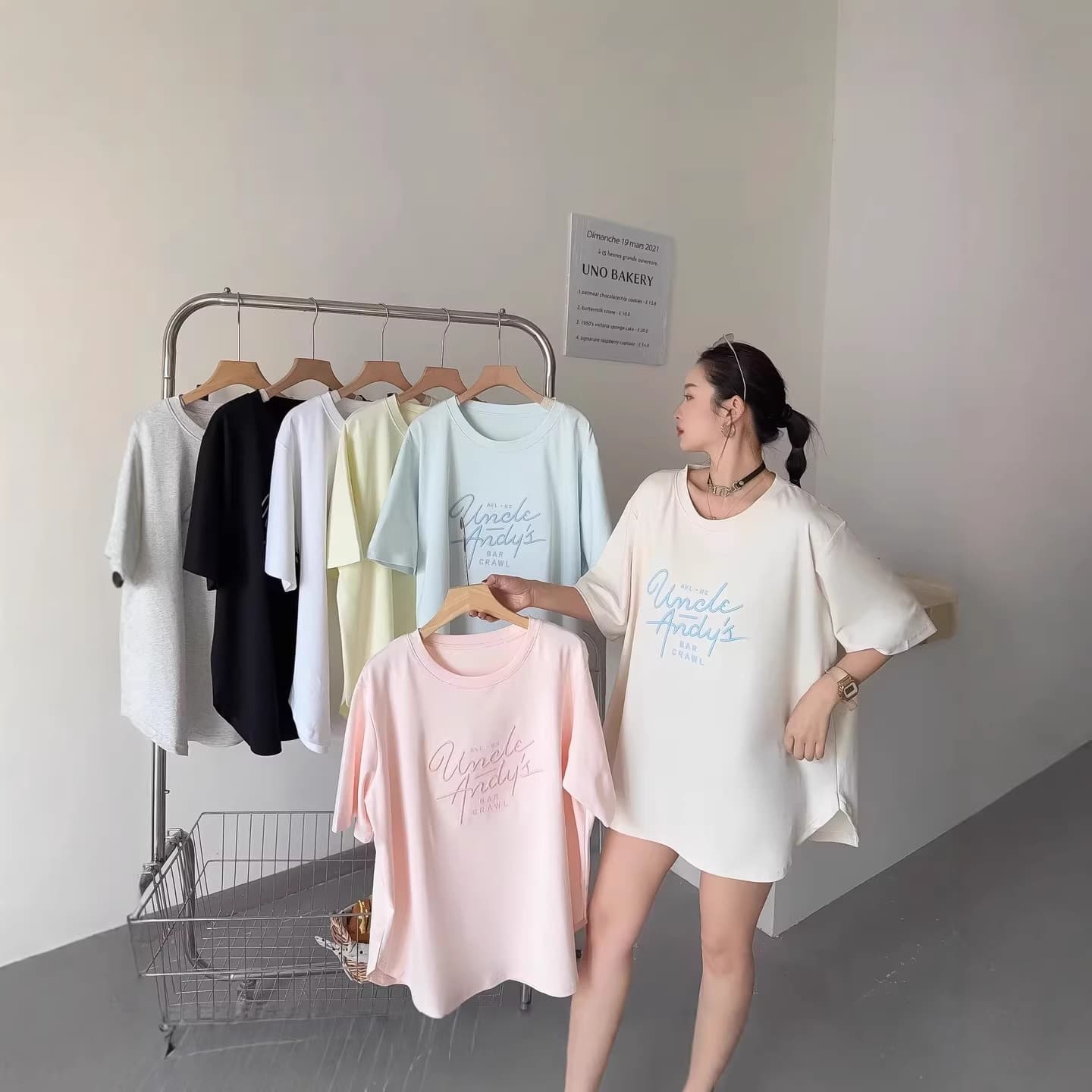 1820 Oversized T-Shirt Women 2026 Summer New Korean Ins Style Simple Fashion Casual Versatile Women Short Sleeve