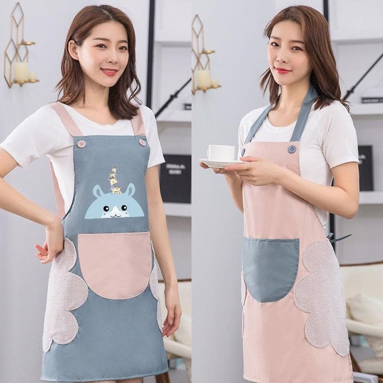 Women's apron, waterproof and oil-proof, new 2025 style, catering special, popular online workwear, no washing required.