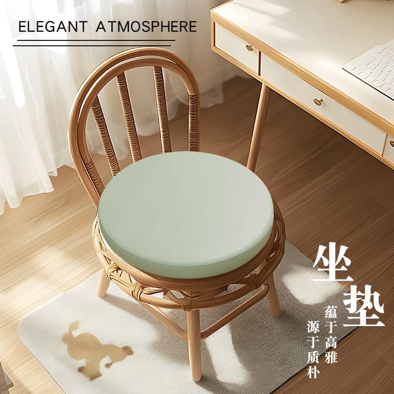 Factory Direct Slow Rebound Round Cushion Tatami Memory Foam Seat Cushion Japanese Style Round Memory Foam Leather Cushion