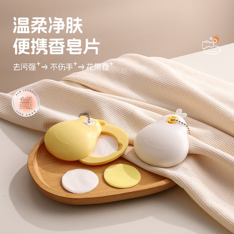 Portable Travel Soap Paper Sheets - Disposable Outdoor Hygiene Hand Soap Sheets, Mini