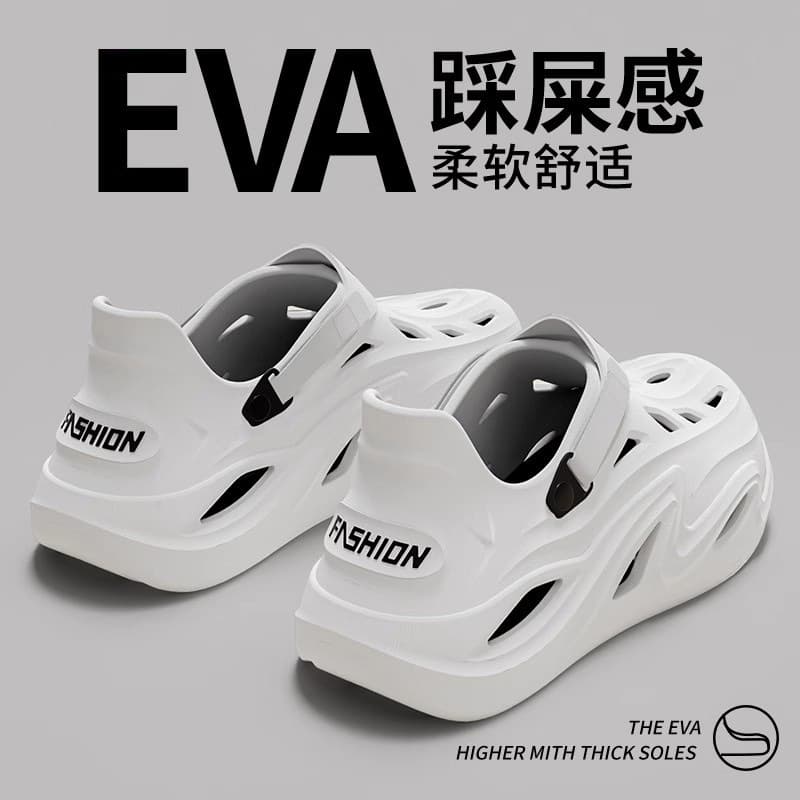 Clog Shoes Men 2025 New Outdoor Casual Driving Slippers Summer Waterproof Anti-Odor Non-Slip Sandals Men Wearable