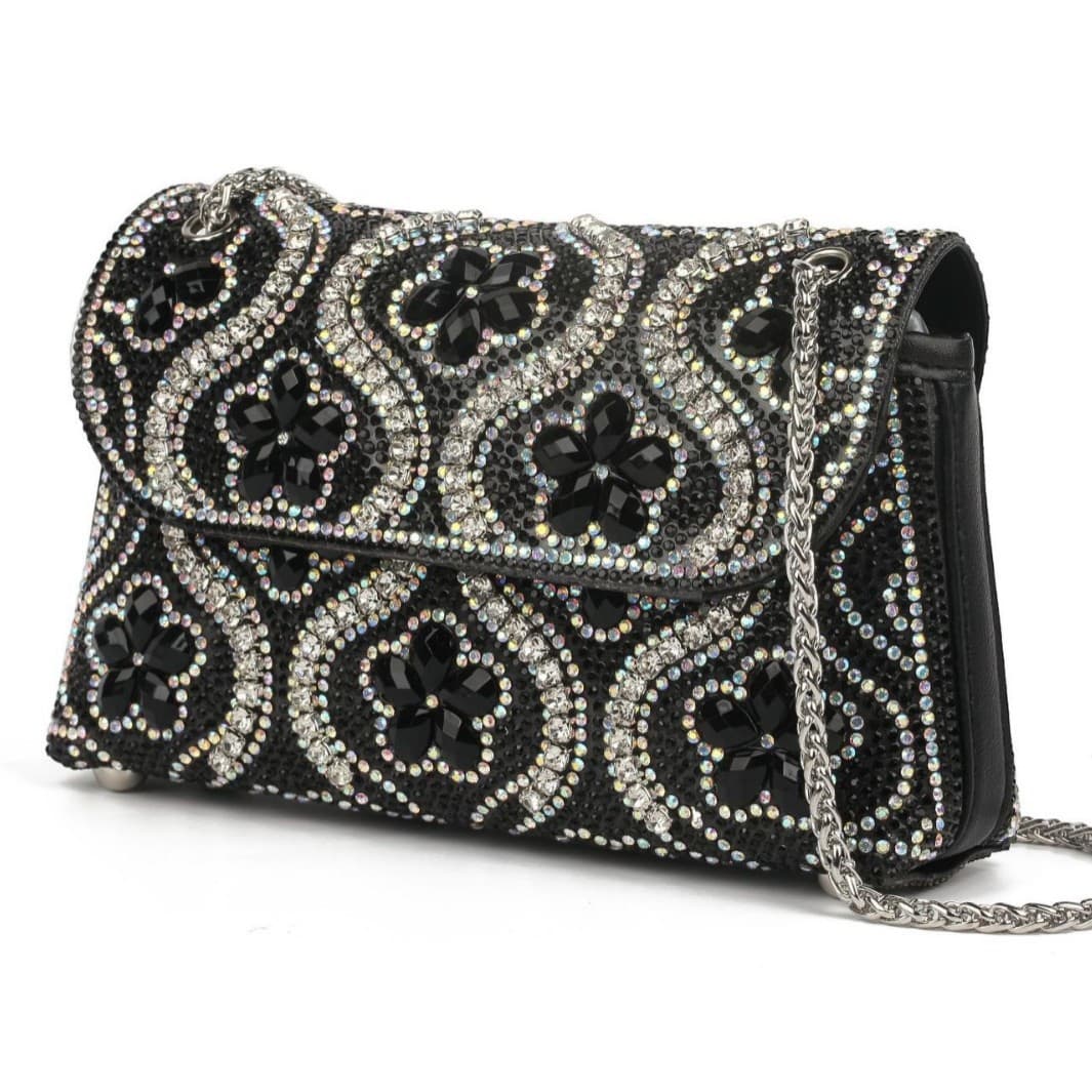 New Amazon Cross-Border Gem Evening Bag Rhinestone Socialite Banquet Bag Women's Evening Bag European and American Handbag