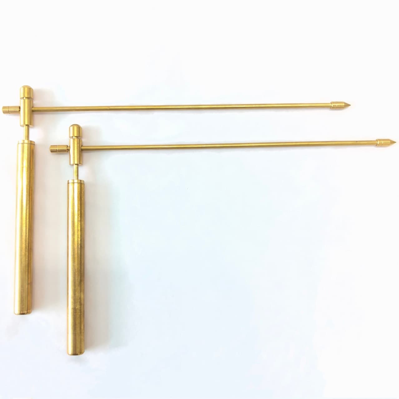 High Sensitivity, Exquisite and Compact, Foldable for Easy Carrying, Energy Magnetic Field Detection Rod, Brass Yang Gong Dragon Seeking Ruler