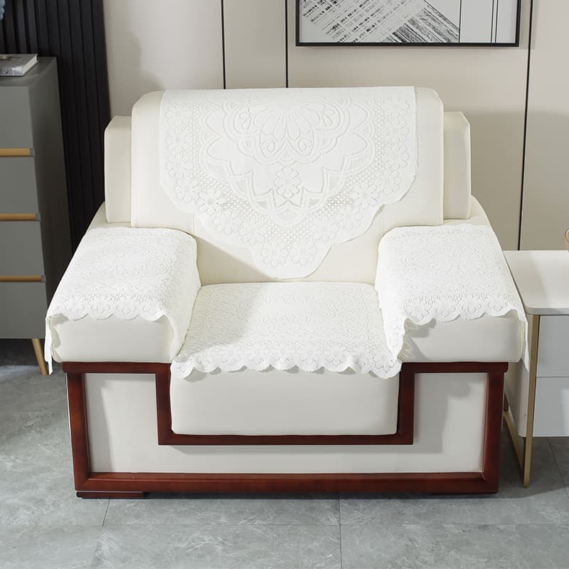 Lace Sofa Cover, Business Sofa Cushion, Conference Office Reception Room Sofa Armrest Backrest Cover C&