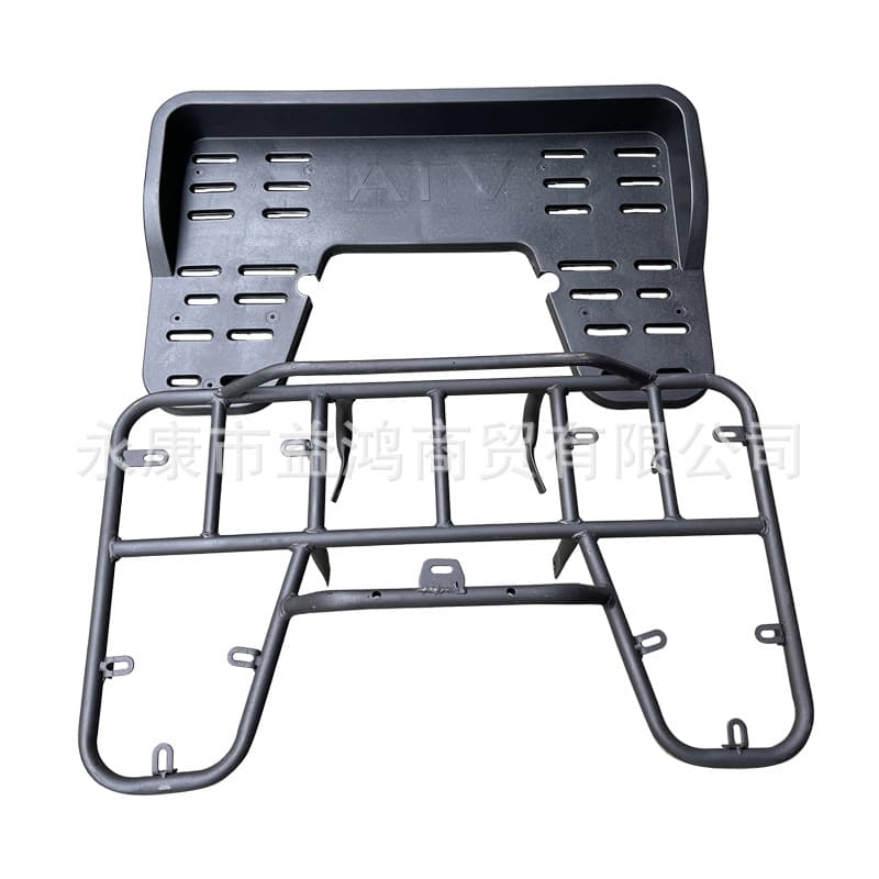 Modified Beach Buggy Parts ATV Big Bull Motorcycle Frame Rear Rack with Protection Plate Rear Rack Plastic Parts